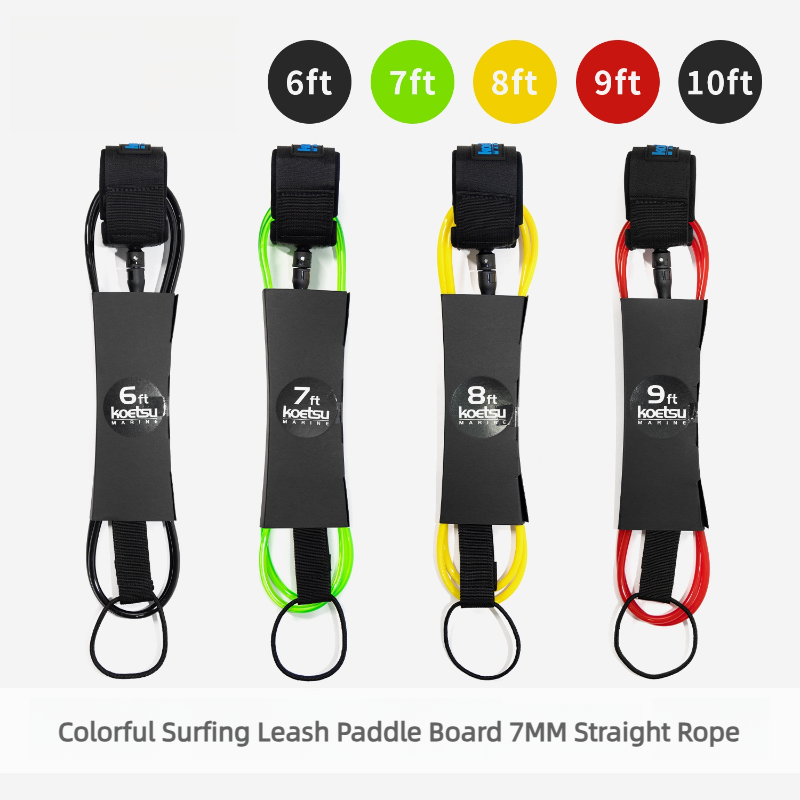 Surfboard Leash - Renkli Sörf Tasma 7mm, SUP Kürek