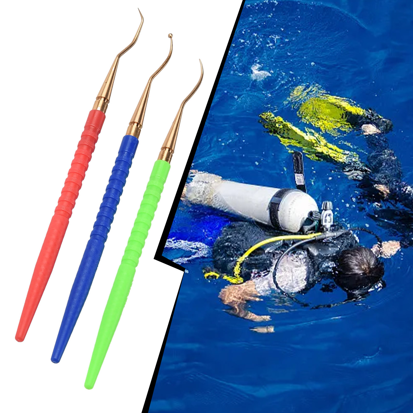 Snorkel Set - 3 adet pirinç o-ring sökücü çekme