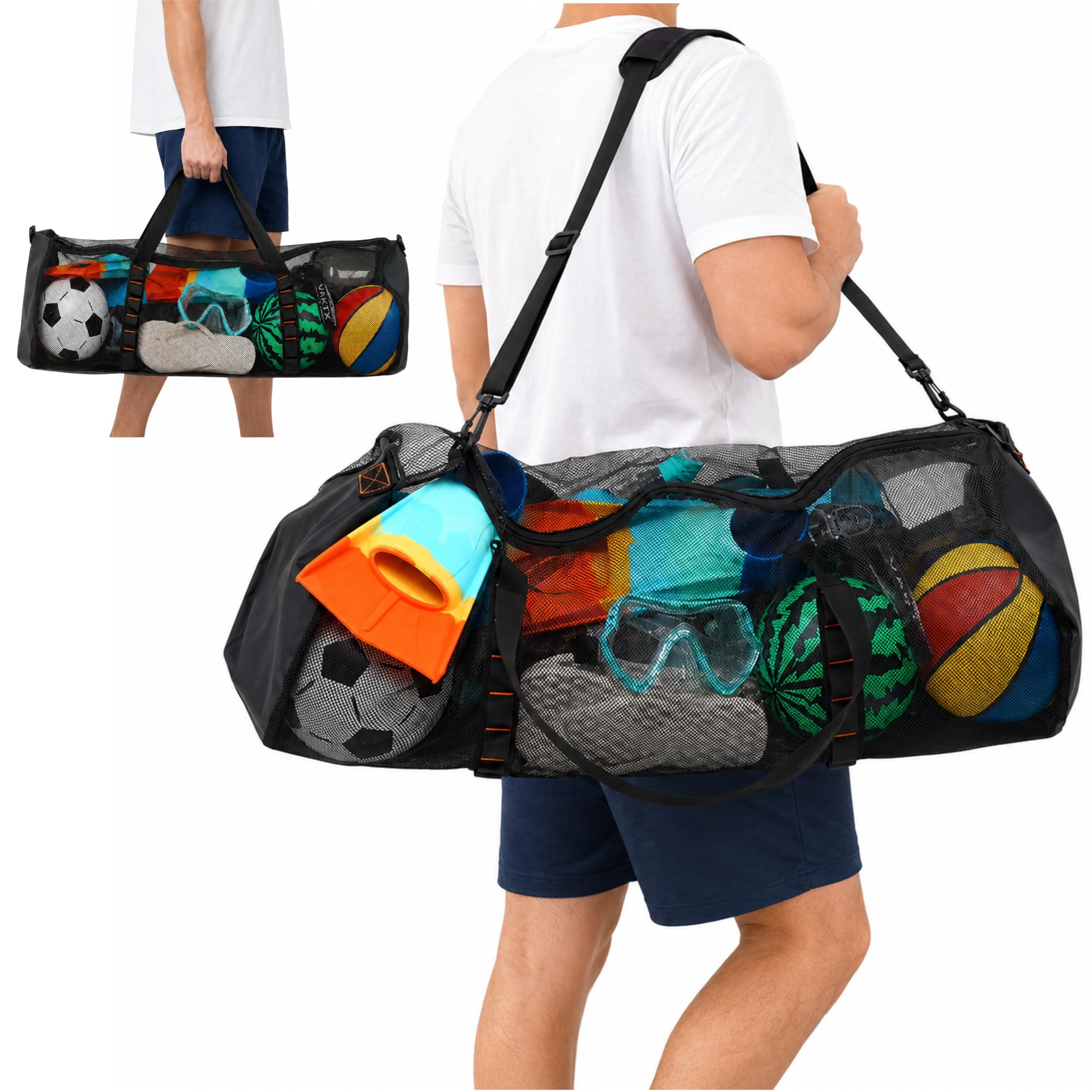 Snorkeling Gear - 113L ve 43L hacimli, ayarlanabilir omuz