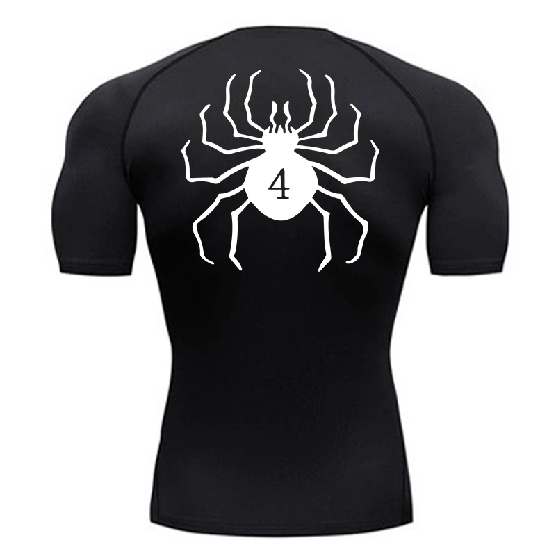 Rash Guard - Örümcek Baskı Sıkıştırma Gömlek Erkekler için