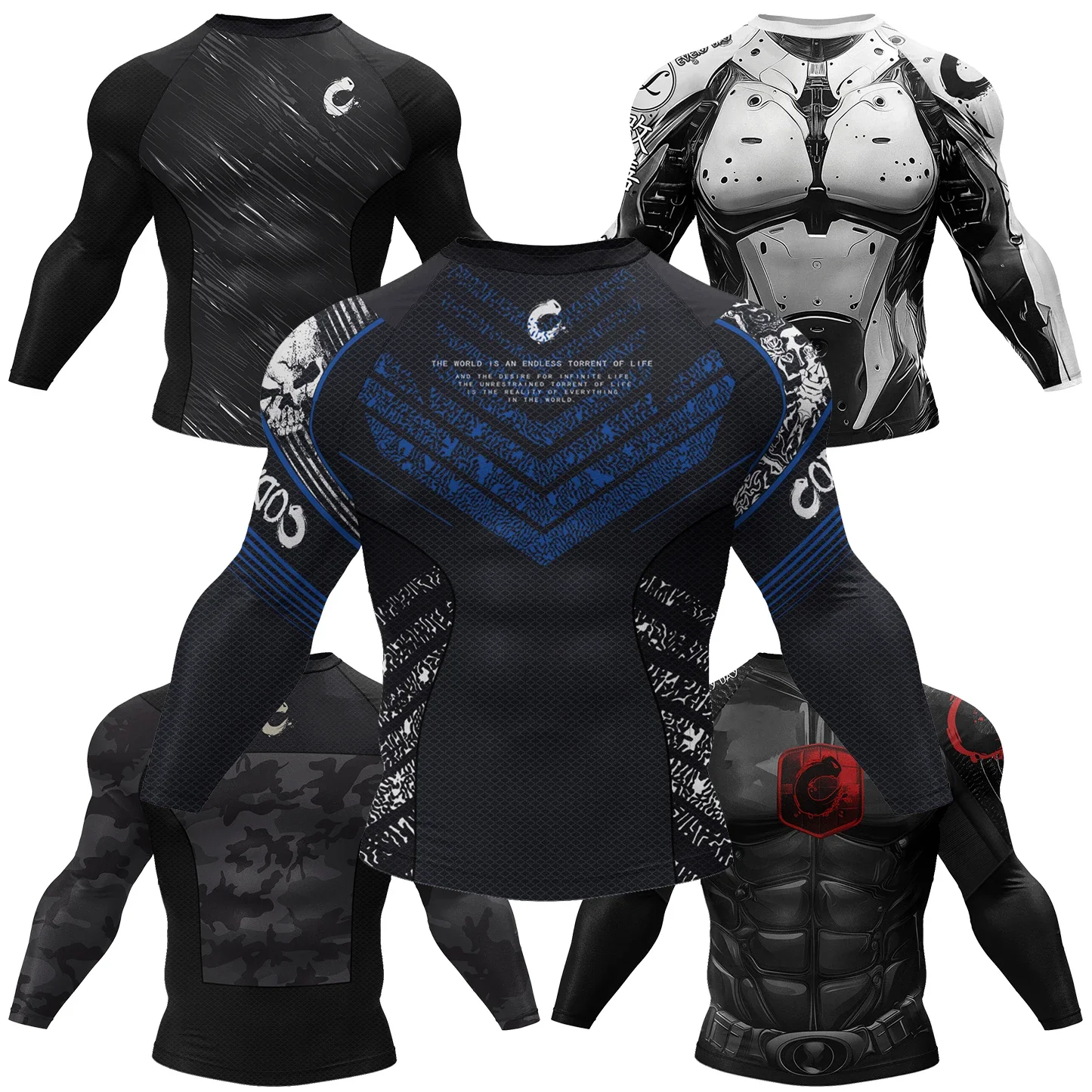 Rash Guard - Erkek Cody Lundin MMA Tişörtü, 3D