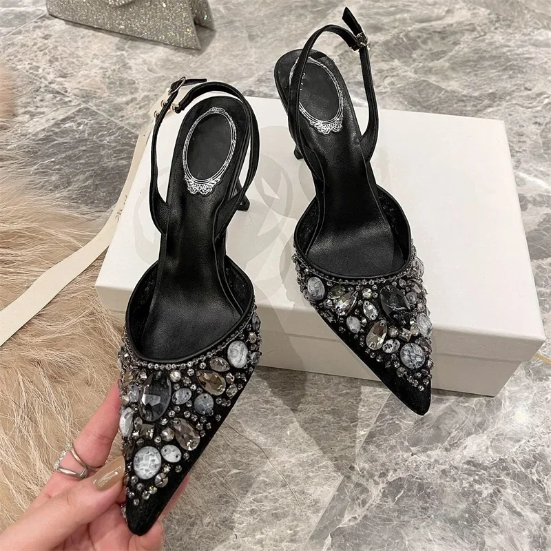 Water Shoes - Baotou Su Elmas Dantel Kristal Sandalet