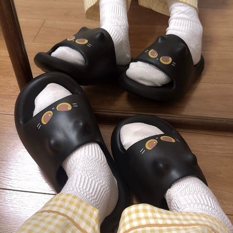 Yeni Sevimli 3D Siyah Kedi Pat - Water Shoes incelemesi ve fiyatı