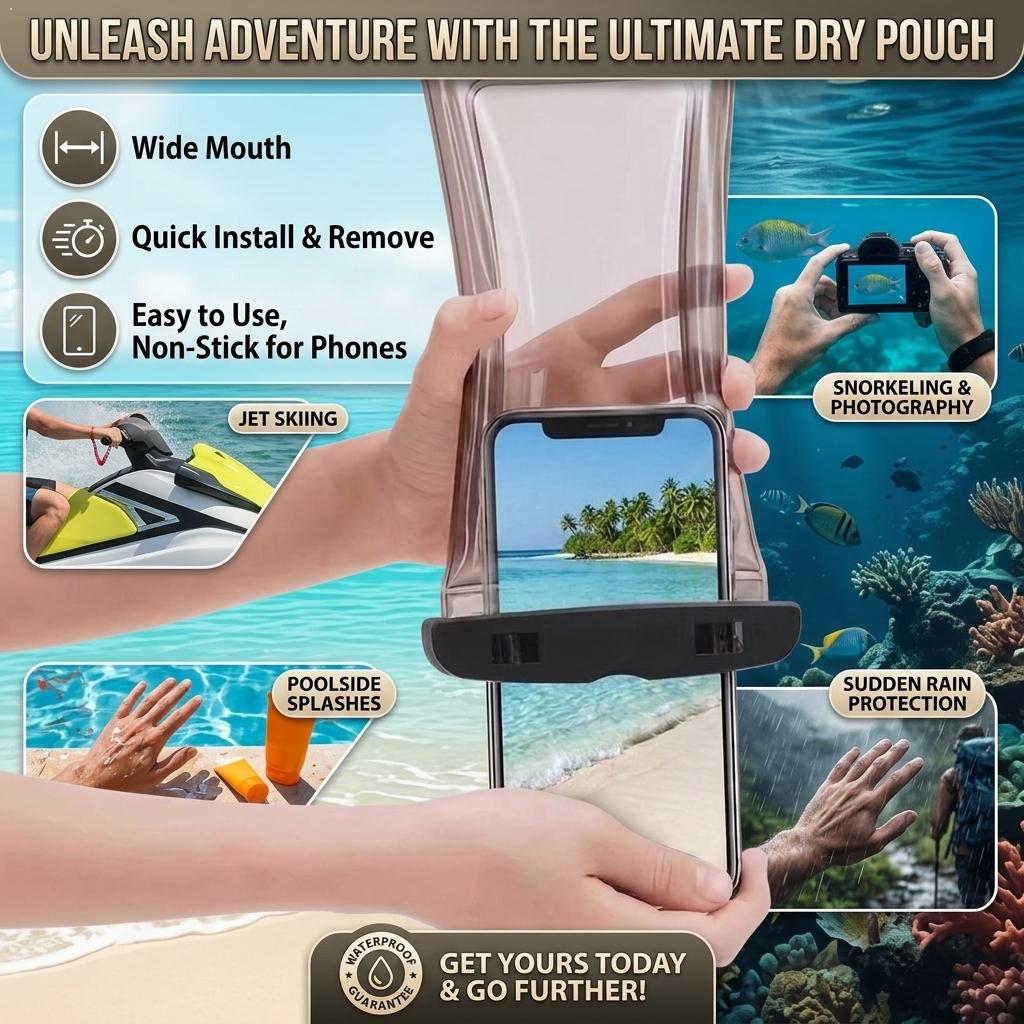 Şeffaf Su Geçirmez Telefon Kıl - Dry Bag Waterproof incelemesi ve fiyatı